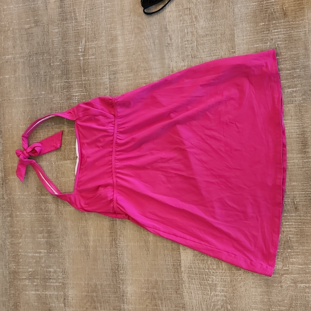 Lands End pink swim dress